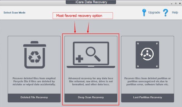 icare data recovery keys